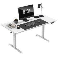 Электрический стол 160 x 80 см Mark Adler Leader 7.6, белый цена и информация | Компьютерные, письменные столы | kaup24.ee