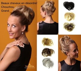 Juuksepikendused Scrunchie Vanessa Grey SS-24B/18, meeblond helepruuniga цена и информация | Аксессуары для волос | kaup24.ee