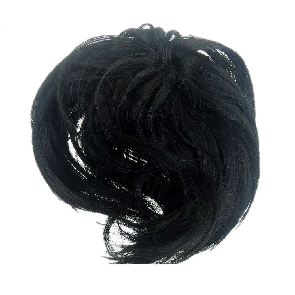 Juuksepikendused Scrunchie Vanessa Grey SS-1, Jet black hind ja info | Juuste aksessuaarid | kaup24.ee