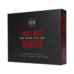 Набор для ухода за волосами AMERICAN CREW MEN’S MOST WANTED MEDIUM GROOMING SET цена и информация | Средства для укладки волос | kaup24.ee