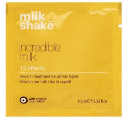 Milk Shake Incredible Milk 12 эффектов Маска для волос, 10 мл цена и информация | Средства для укладки волос | kaup24.ee