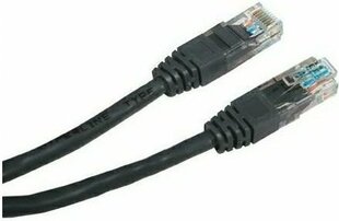 кабель сетевой lan utp, cat.5e, rj45 m - rj45 m, 0,5 м, неэкранированный, черный, экономичный цена и информация | Кабели и провода | kaup24.ee