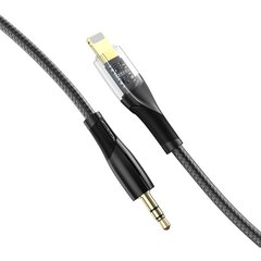 XO Clear cable audio NB-R241A Lightning - jack 3,5mm 1,0 m black цена и информация | Кабели и провода | kaup24.ee