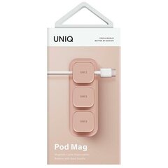 UNIQ Pod Mag magnetyczny organizer do kabli + baza różowy|blush pink цена и информация | Кабели и провода | kaup24.ee