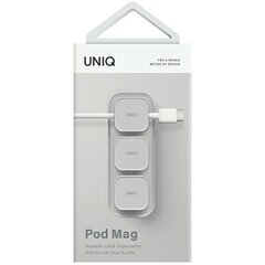 UNIQ Pod Mag magnetyczny organizer do kabli + baza szary|chalk grey цена и информация | Кабели и провода | kaup24.ee