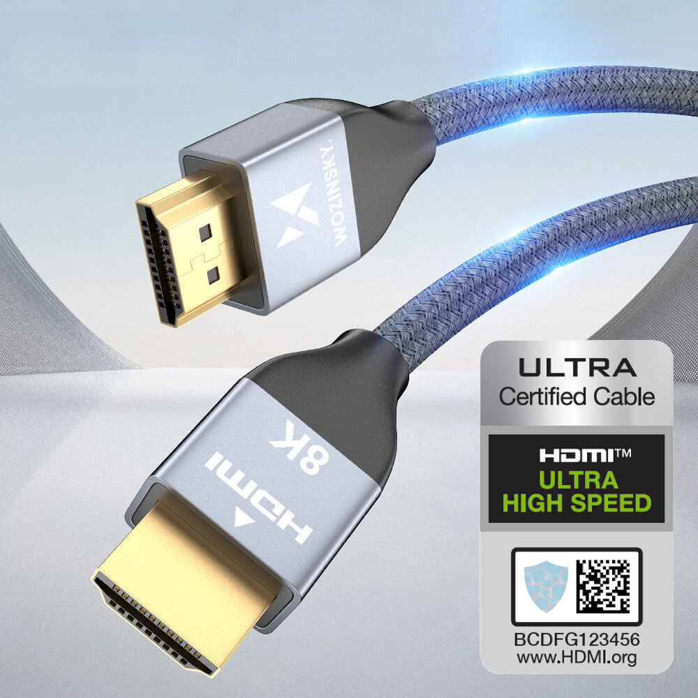 Wozinsky HDMI 2.1, 3m hind ja info | Kaablid ja juhtmed | kaup24.ee