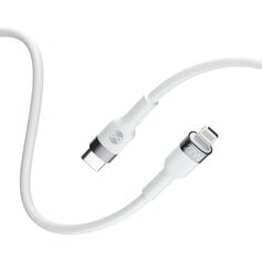 Кабель Forever Flexible MFi USB-C - Lightning, 1.0 м, 27Вт, белый цена и информация | Кабели и провода | kaup24.ee
