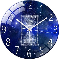 Бесшумные настенные часы Cooltto, 26cm, синие цена и информация | Часы | kaup24.ee