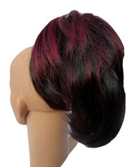 Наращивание волос Короткий хвостик кролика «пучок» на заколке для наращивания волос (смесь угольно-черного и рубиново-красного) Для женщин от Vanessa Grey P179 TUFT-1H39 цена и информация | Аксессуары для волос | kaup24.ee