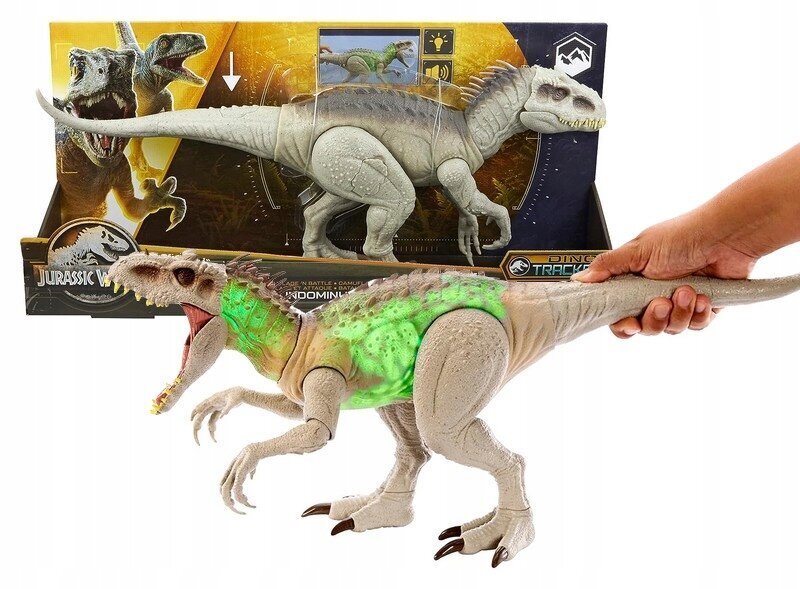 Dinosauruste Jurassic World Indominus Rex Sneak Attack Figuuri HNT63 funktsiooniga hind ja info | Poiste mänguasjad | kaup24.ee