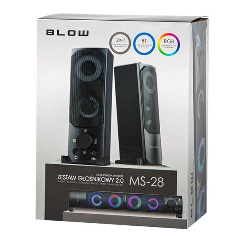 Arvutikõlarid-Soundbar 2.0 MS-28 Blow 66-379 hind ja info | Kõlarid | kaup24.ee