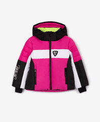 Куртка для девочки GULLIVER With Flowers Print, розовая цена и информация | Куртки, пальто для девочек | kaup24.ee