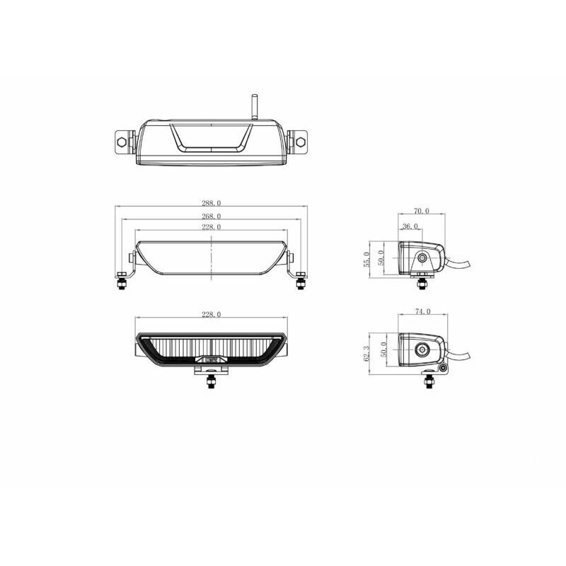 Kaugtulelamp Ozz XB1 P9" (88203) hind ja info | Autotuled | kaup24.ee