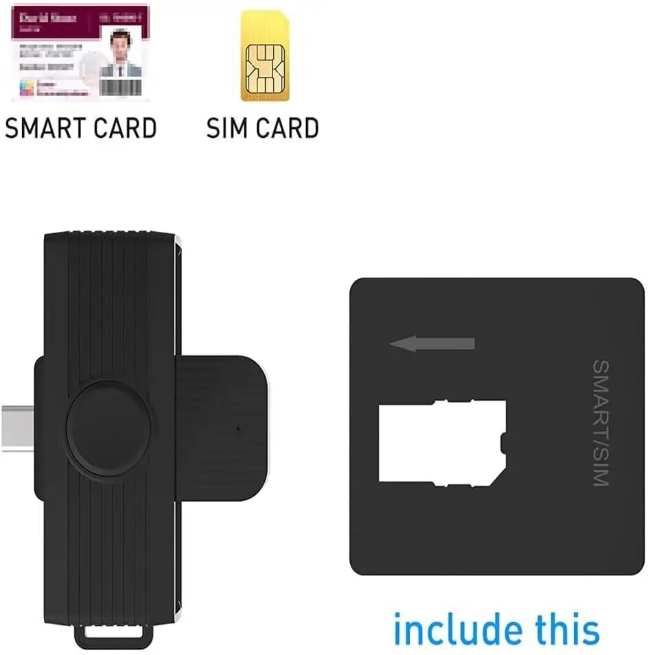 ID-kaardi lugeja Rocketek CR318-C hind ja info | USB jagajad, adapterid | kaup24.ee