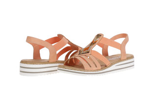 Sandaalid naistele Rieker 75047, oranž hind ja info | Naiste sandaalid | kaup24.ee