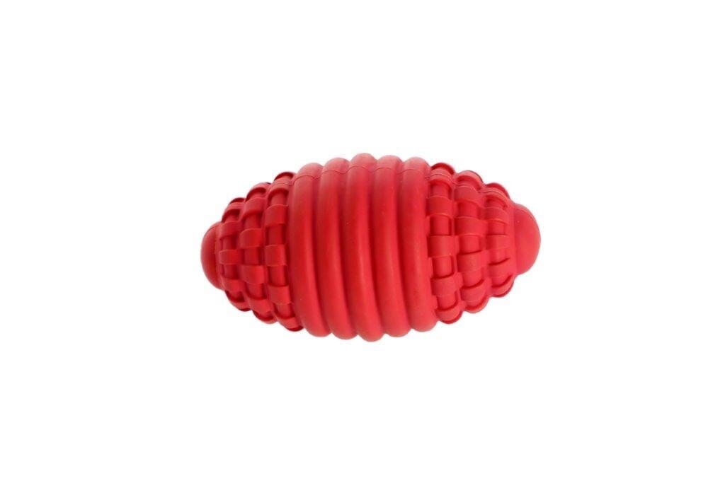 Mänguasi koertele Dingo Rugby pall, punane, 14,5 cm цена и информация | Mänguasjad koertele | kaup24.ee