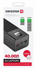 Swissten Power Line Power Bank 40 000 mAh / 100W цена и информация | Зарядные устройства Power bank | kaup24.ee