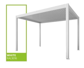 Varikatus Sky Pergola 3x3m, valge цена и информация | Беседки, навесы, тенты | kaup24.ee