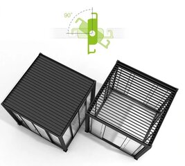 Varikatus Sky Pergola 3x4m, valge цена и информация | Беседки, навесы, тенты | kaup24.ee