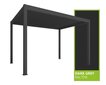 Varikatus Sky Pergola 3x3m, hall, mootoriga katus, LED valgus hind ja info | Varikatused ja aiapaviljonid | kaup24.ee