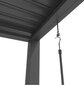 Varikatus Sky Pergola 3x4m, hall, mootoriga katus, LED valgus hind ja info | Varikatused ja aiapaviljonid | kaup24.ee