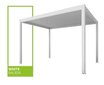 Varikatus Sky Pergola 3x3m, valge, mootoriga katus, LED valgus цена и информация | Varikatused ja aiapaviljonid | kaup24.ee