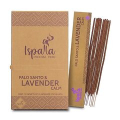 Palo Santo viirukid Lavender Calm, Ispalla, 10 tk hind ja info | Kodulõhnastajad | kaup24.ee