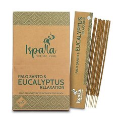 Palo Santo viirukid Eukalüpt Relaxation, Ispalla, 10 tk hind ja info | Kodulõhnastajad | kaup24.ee