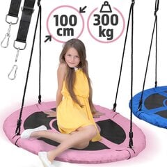 Pesakujuline rippuv lastekiik, 100cm, roosa hind ja info | Kiiged | kaup24.ee