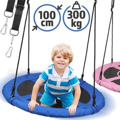 Pesakujuline rippuv lastekiik, 100cm, sinine hind ja info | Kiiged | kaup24.ee