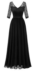 Длинное женское платье DressTells, черное цена и информация | Платья | kaup24.ee