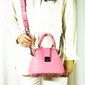 Naiste käsitsi valmistatud roosa nahast kott Kristicija Leather Goods hind ja info | Naiste käekotid | kaup24.ee