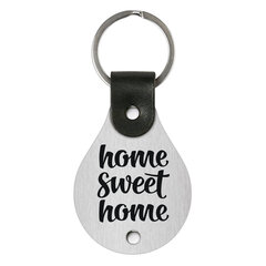 Кожаный брелок – Home sweet home, коричневый цена и информация | Брелки | kaup24.ee