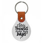 Nahast võtmehoidja roostevabast terasest plaadiga Little things make big days цена и информация | Originaalsed võtmehoidjad | kaup24.ee