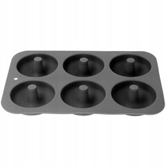 Силиконовая форма для выпечки пончиков серого цвета цена и информация | Формы, посуда для выпечки | kaup24.ee