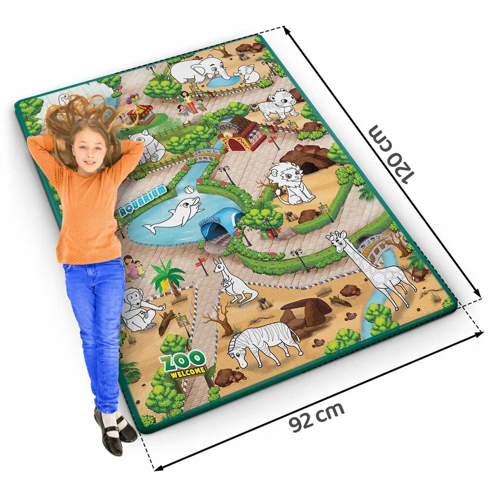 Rullvahust värvimismatt, Ricokids 120x90x0,3 cm hind ja info | Arendavad mänguasjad | kaup24.ee