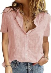 Женская рубашка Maavoki, светло-розовая цена и информация | Женские блузки, рубашки | kaup24.ee