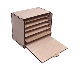 LashBox puidust kast kunstripsmepalettidele AF-1824 hind ja info | Ilusalongi mööbel | kaup24.ee