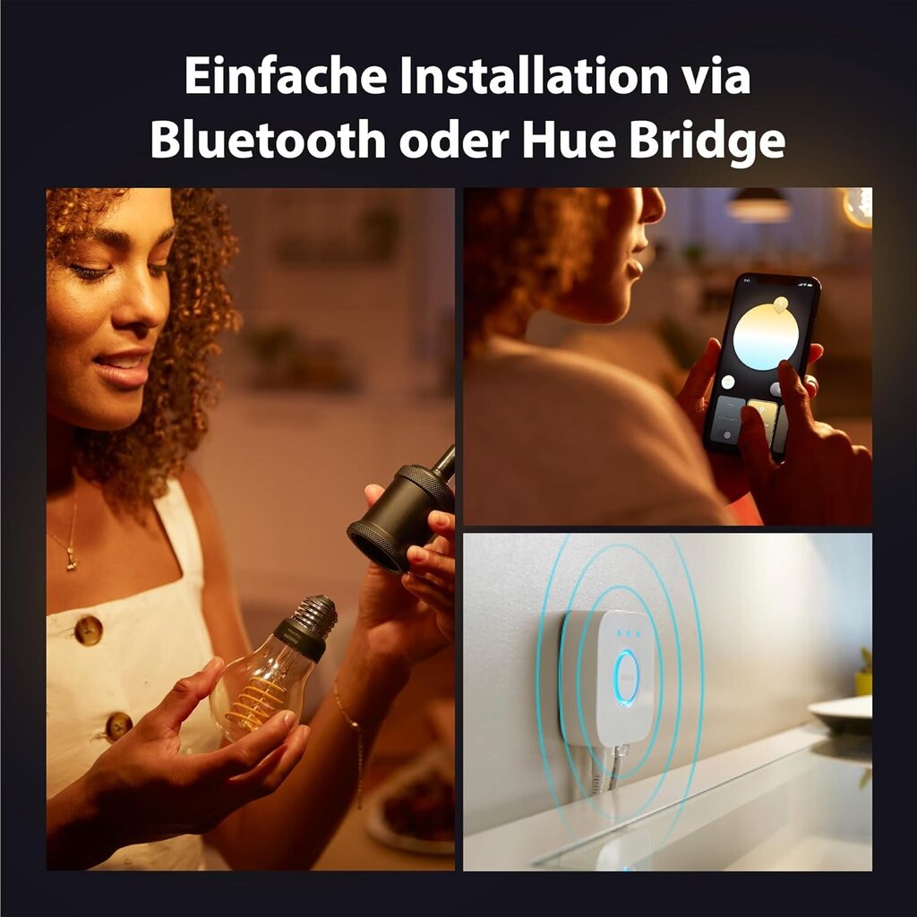 Philips Hue nutikas hõõglamp, White Ambiance Filament, E27, 3 tk hind ja info | Lambipirnid, lambid | kaup24.ee