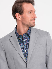 классическая мужская куртка - серая v1 om-blzb-0115 124433-7 цена и информация | Мужские пиджаки | kaup24.ee
