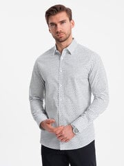 Särk meestele Ombre Clothing 124398-7, valge hind ja info | Meeste särgid ja triiksärgid | kaup24.ee