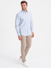 Särk meestele Ombre Clothing 124349-7, sinine hind ja info | Meeste särgid ja triiksärgid | kaup24.ee