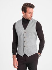 Vest meestele Ombre Clothing 124324-7, hall hind ja info | Meeste vestid | kaup24.ee