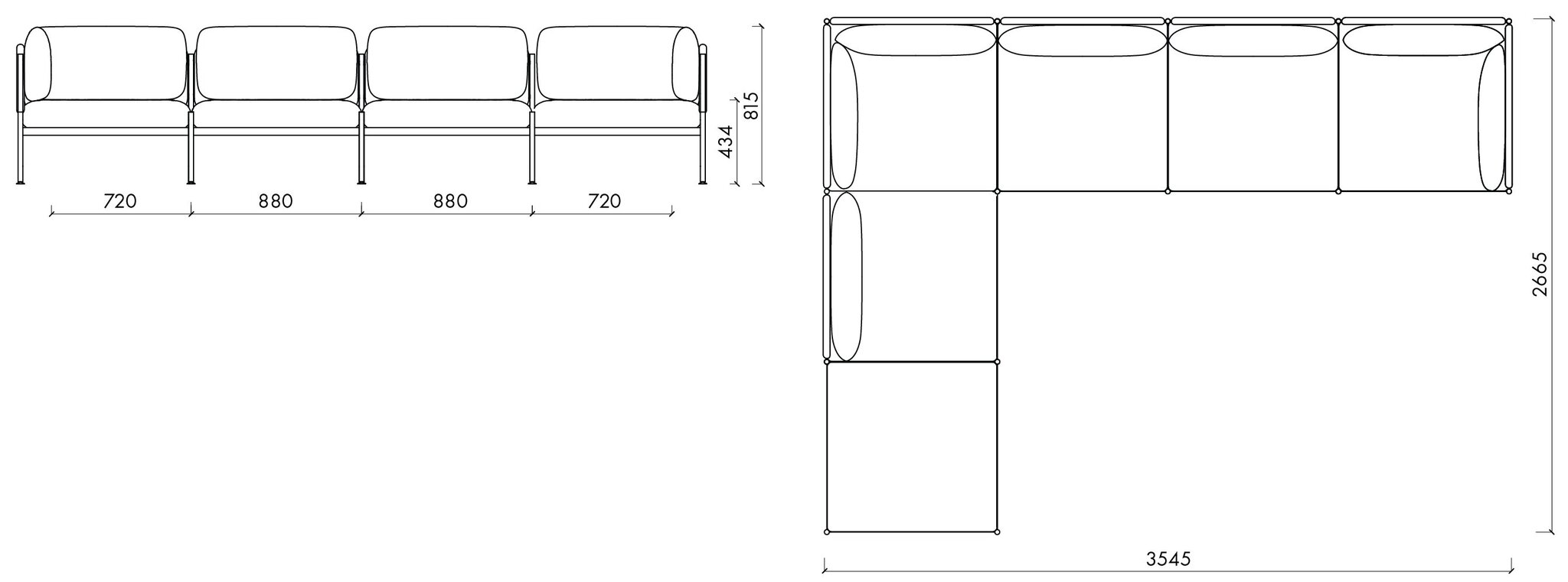 6-osaline diivan Toom, kollane hind ja info | Diivanid ja diivanvoodid | kaup24.ee