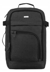 Ручная кладь/рюкзак PETERSON, 40x20x25 см, черный цена и информация | Рюкзаки и сумки | kaup24.ee