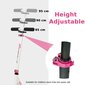 Kokkupandav ja reguleeritav tõukeratas suurte rataste ja LED-tuledega Costway, roosa hind ja info | Tõukerattad | kaup24.ee