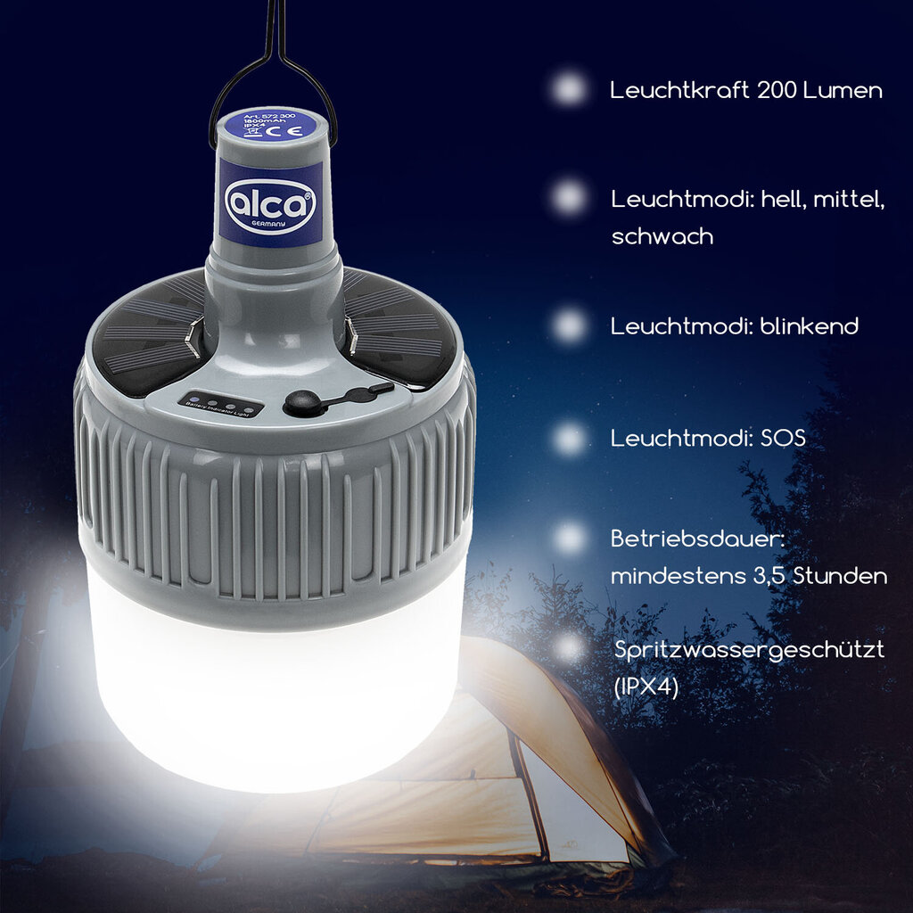 Led lamp SolarPower riputatav, puldiga Alca A572300 hind ja info | Lisaseadmed | kaup24.ee