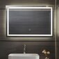 Vannitoa peegel, LED, puutetundlik 90x60cm hind ja info | Vannitoa peeglid | kaup24.ee