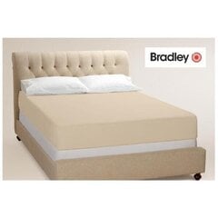 Bradley kummiga voodilina, 180 x 200 cm, kreem, 2tk hind ja info | Voodilinad | kaup24.ee