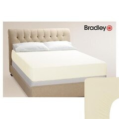 Bradley kummiga voodilina, 180 x 200 cm, vanilje, 2tk цена и информация | Простыни | kaup24.ee
